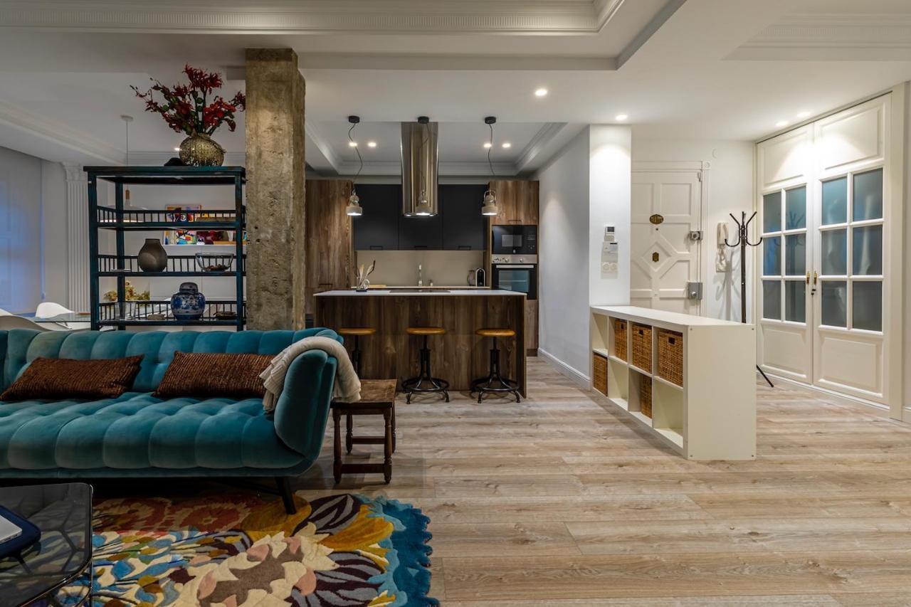110 M2 Central Apartment In Abando Close To Guggenheim With Parking 毕尔巴鄂 外观 照片